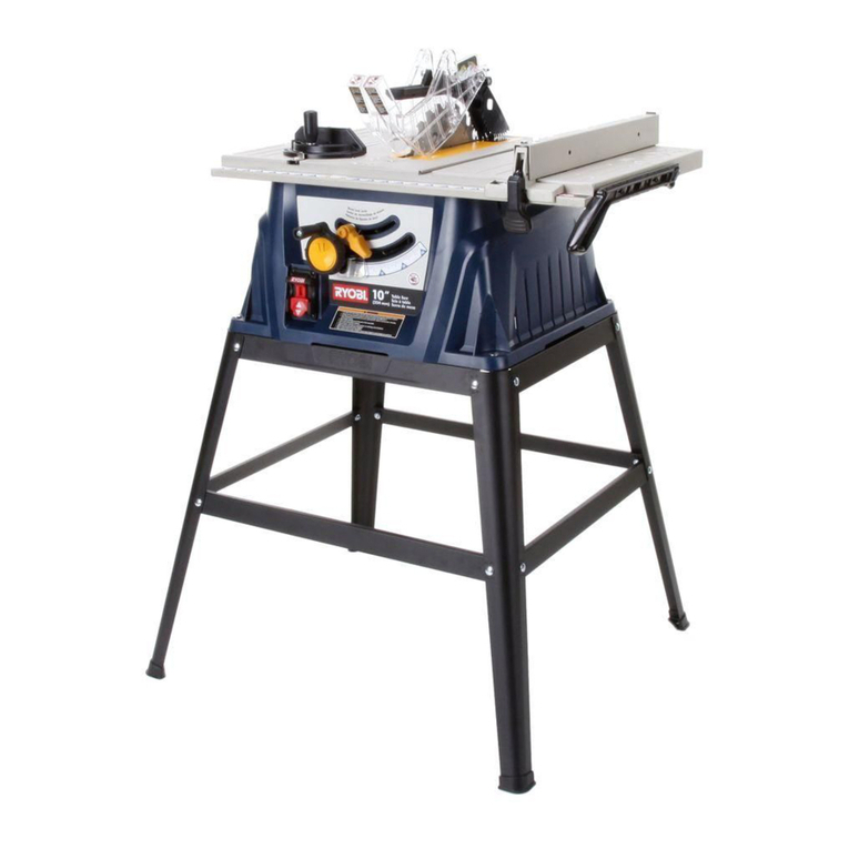 Ryobi RTS10 Quick setup guide