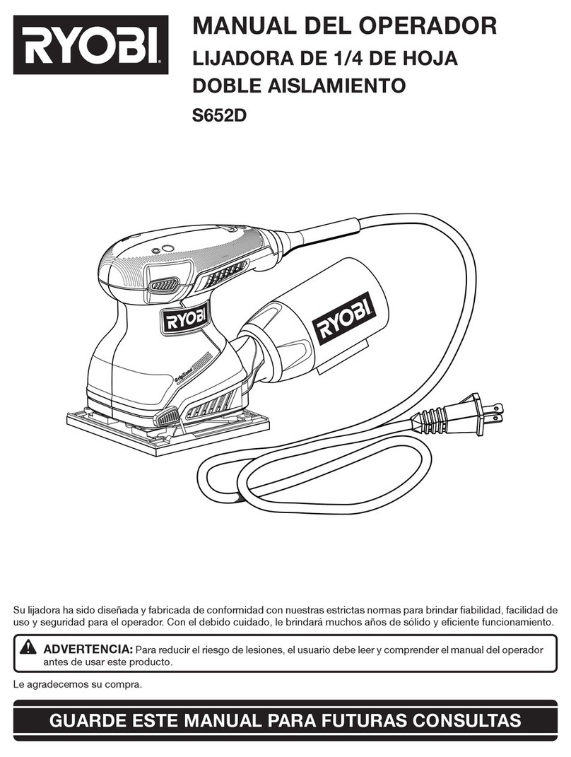Ryobi S652DK User guide