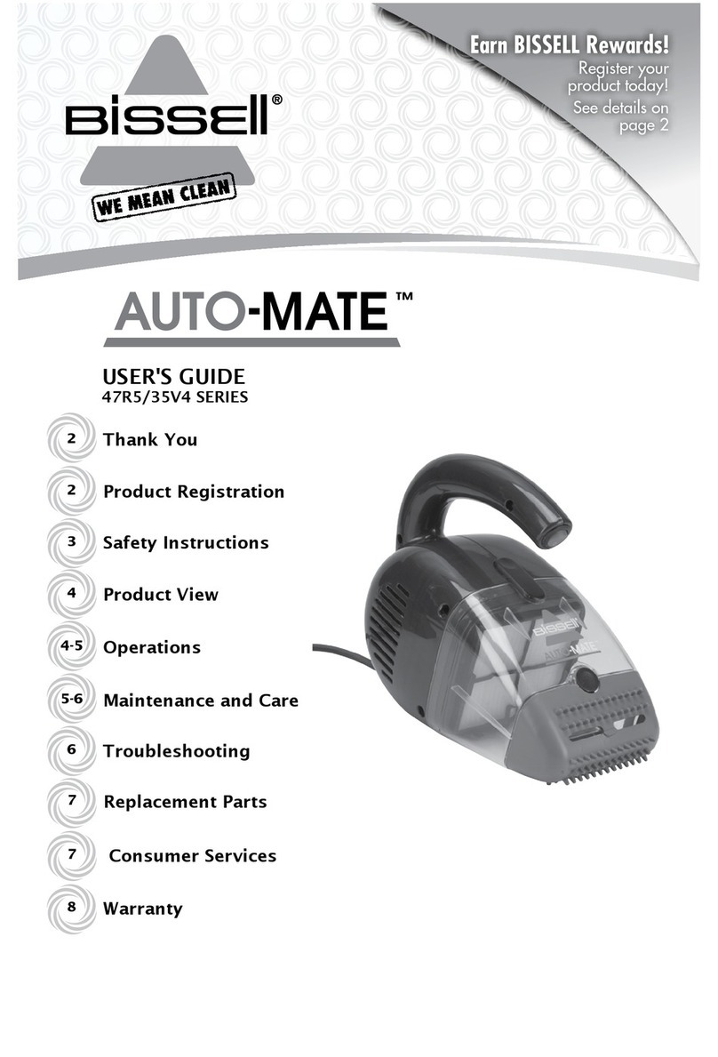 Bissell Auto-Mate® Corded Hand Vacuum user guide