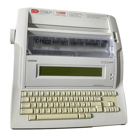 Brother WP-1700MDS User manual