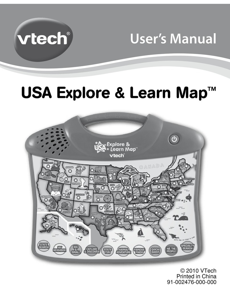 V-tech USA Explore & Learn Map User manual