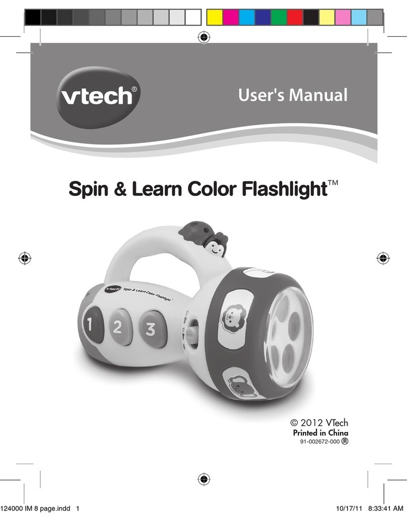 V-tech Spin & Learn Color Flashlight User manual