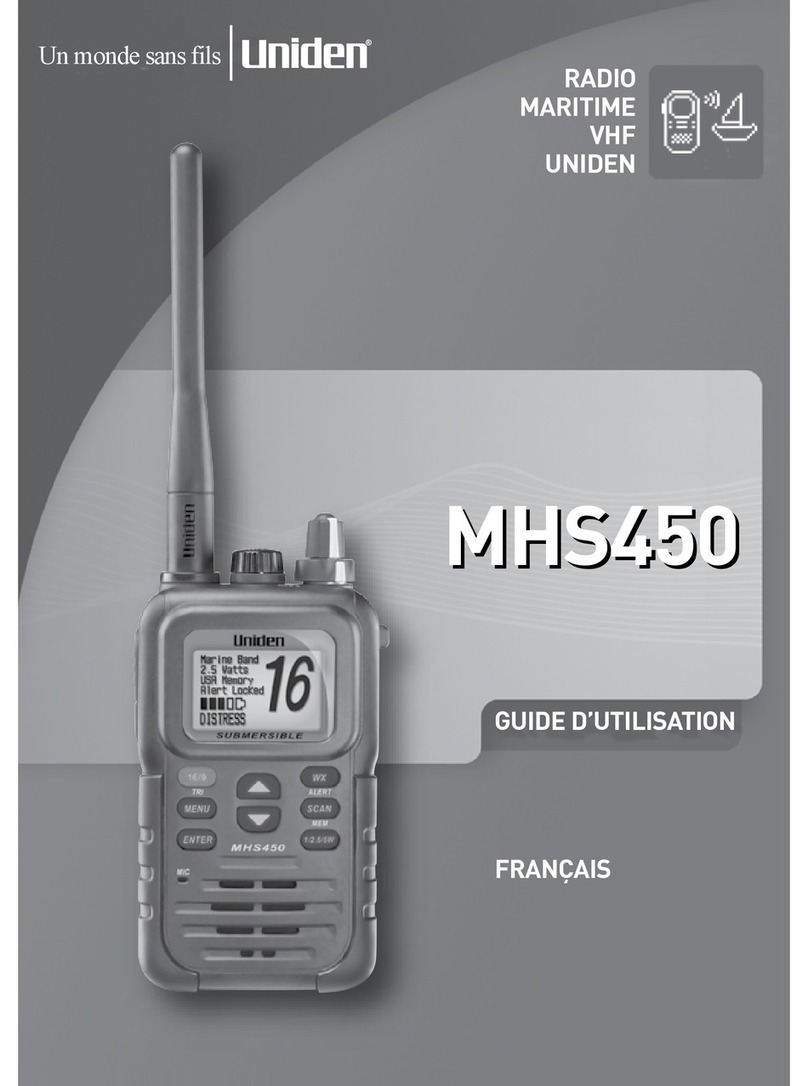 Uniden MHS450 user guide