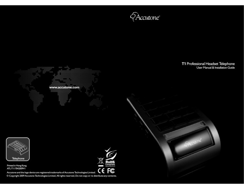 Accutone T1 User manual & installation guide