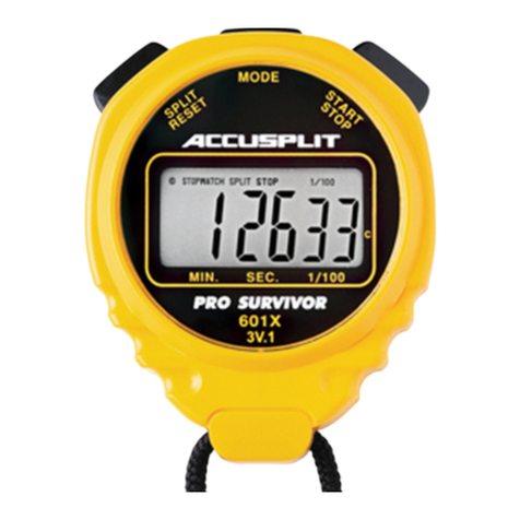 Accusplit A601X3V Battery changing instructions