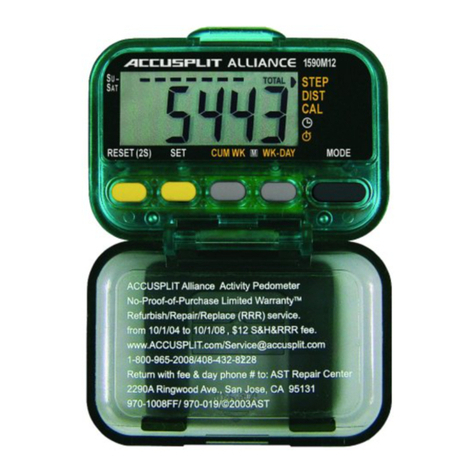 Accusplit Alliance 1590M12 User manual