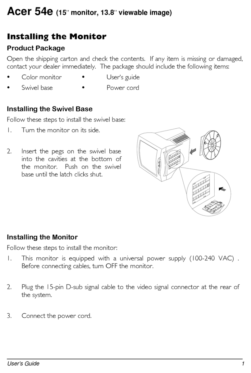Acer View 54e User manual