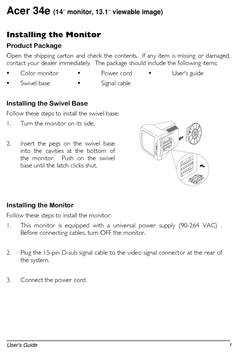 Acer 34e User manual