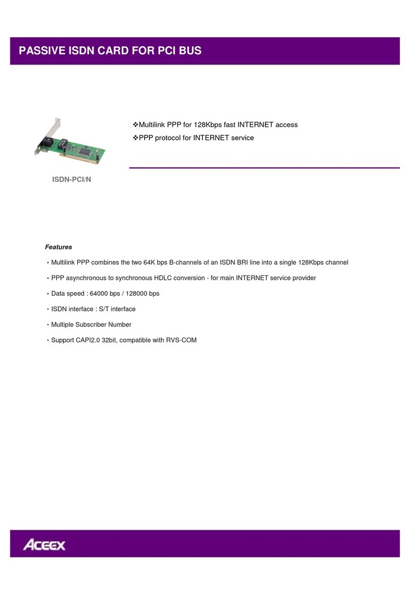 Aceex ISDN-PCI/N User manual