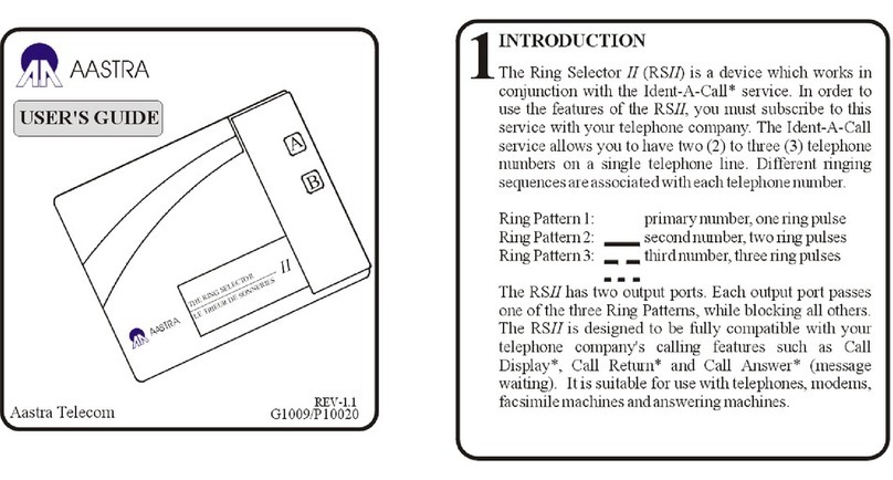 Aastra RS II user guide