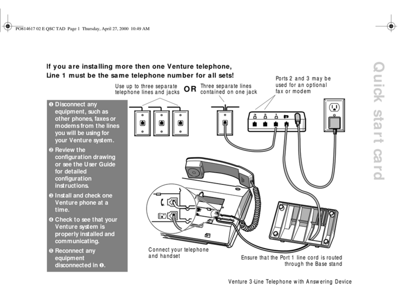 Aastra Venture 3-Line with Answering Technical manual