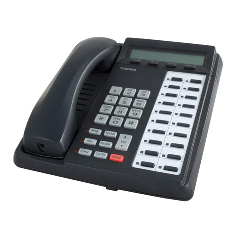 Toshiba DKT3210-SD - Digital Phone - Charcoal User manual