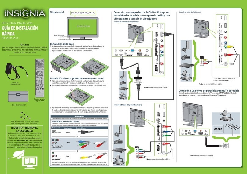 Insignia NS-19E310A13 Parts list manual