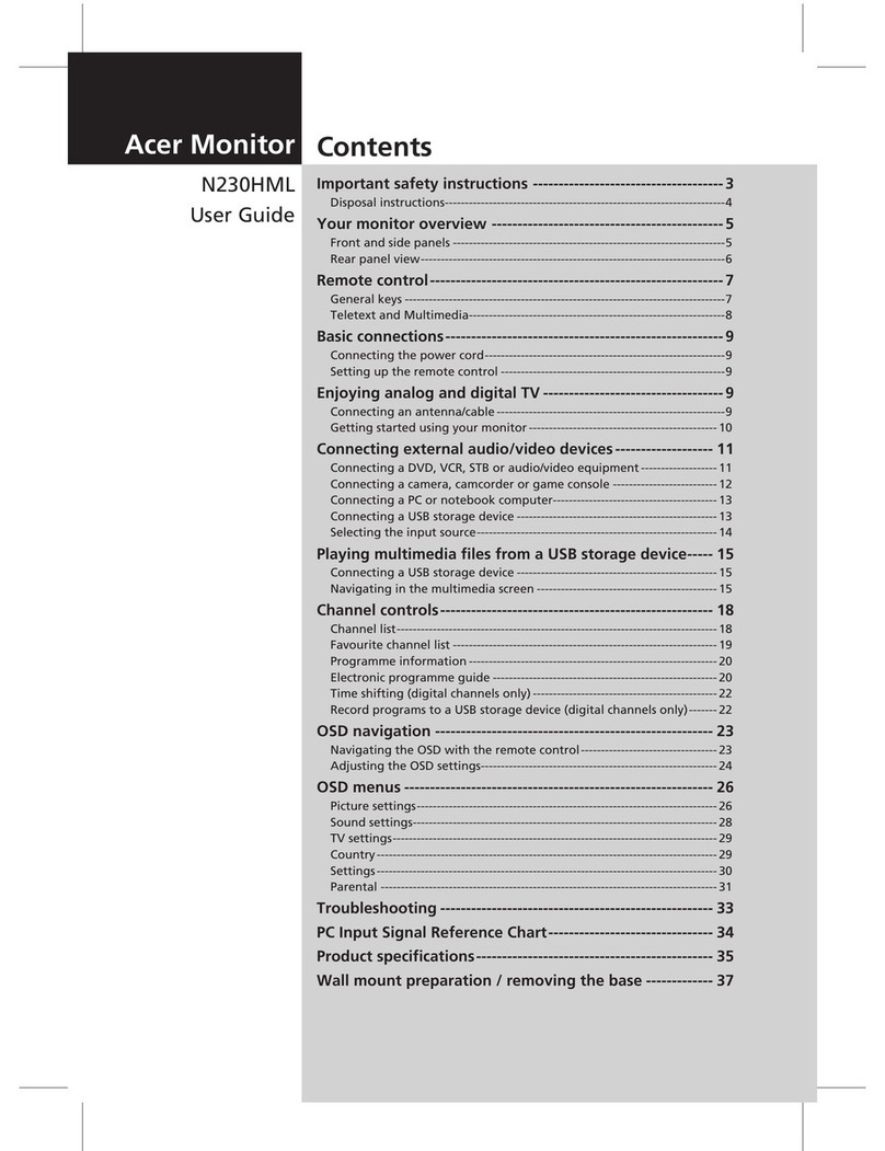 Acer N230HML User manual