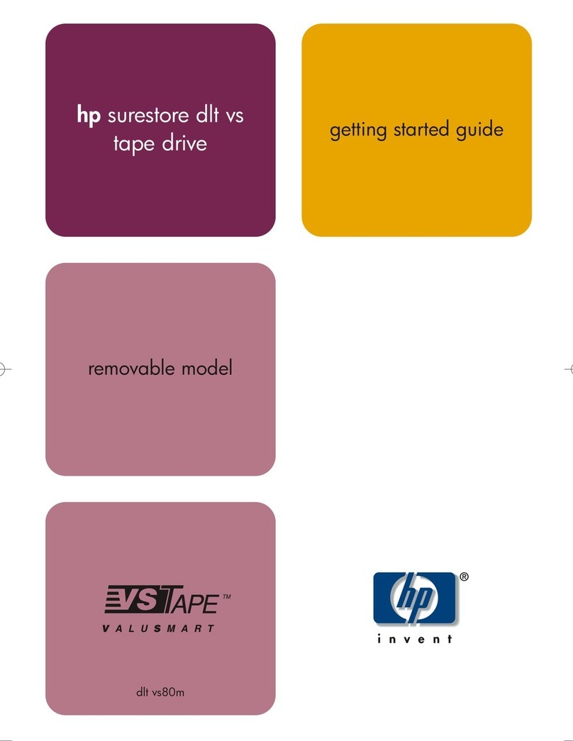 HP VS80 - StorageWorks DLT VS 80 Tape Drive User manual