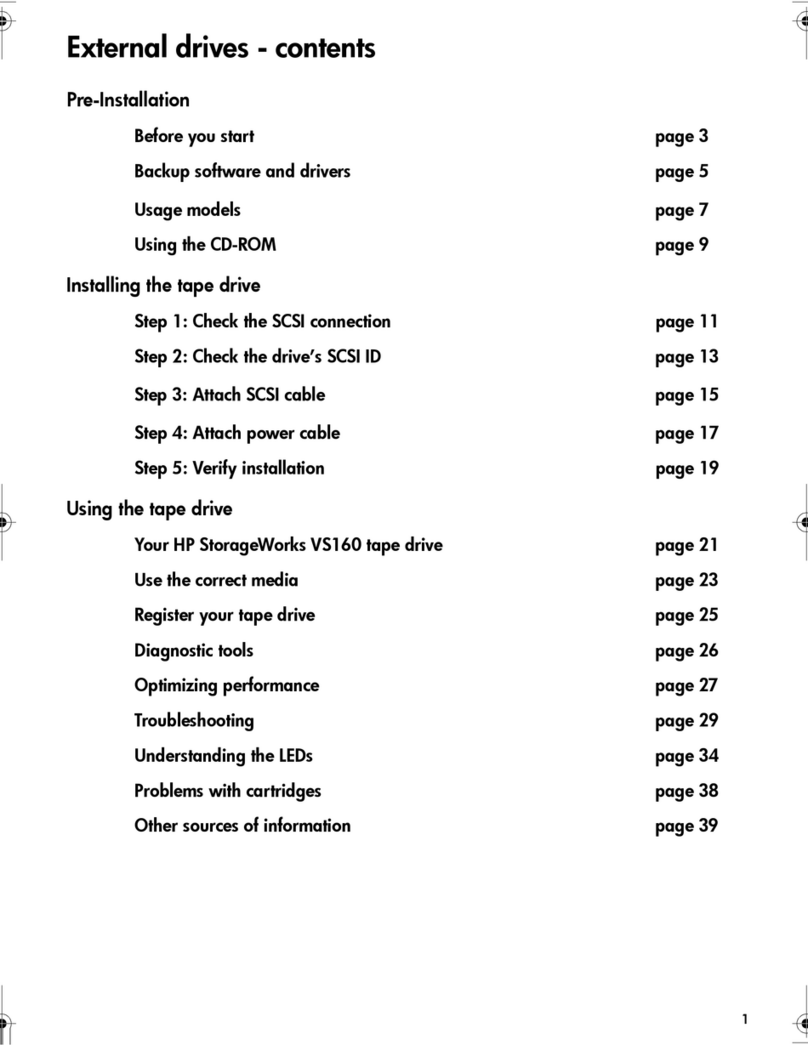 HP VS160 - StorageWorks DLT Tape Drive Operating instructions