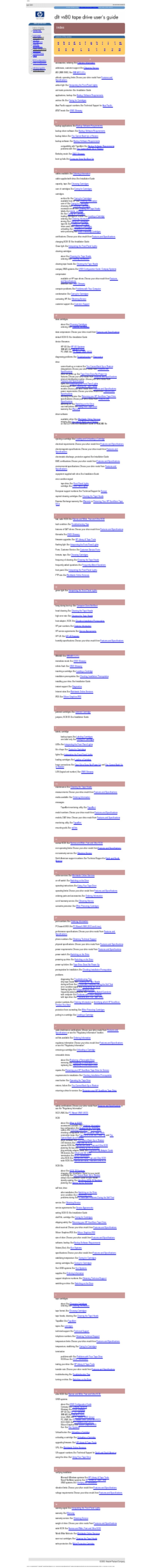 HP VS80 - StorageWorks DLT VS 80 Tape Drive user guide HP VS80 - StorageWorks DLT VS 80 Tape Drive user guide