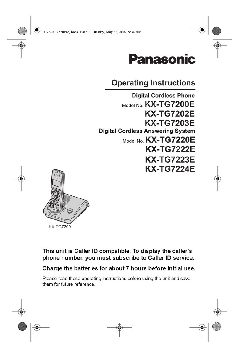 Panasonic KX-TG7200E operating instructions