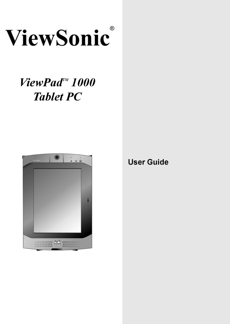 ViewSonic 1000 Tablet PC - ViewPad - C 800 MHz User manual