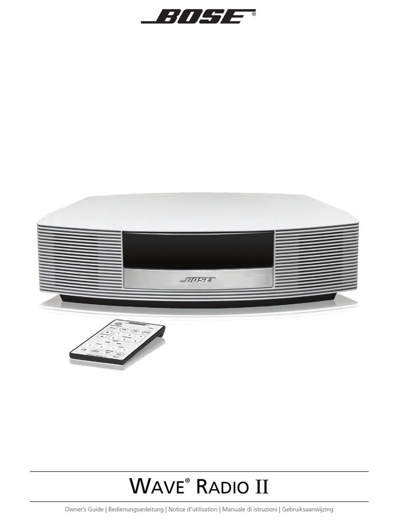 Bose Acoustic Wave music system II. owner's guide