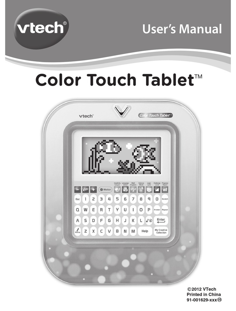 V-tech Brilliant Creations Color Touch Tablet User manual