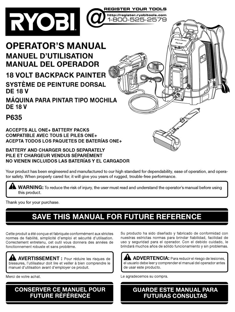 Ryobi P635 User manual
