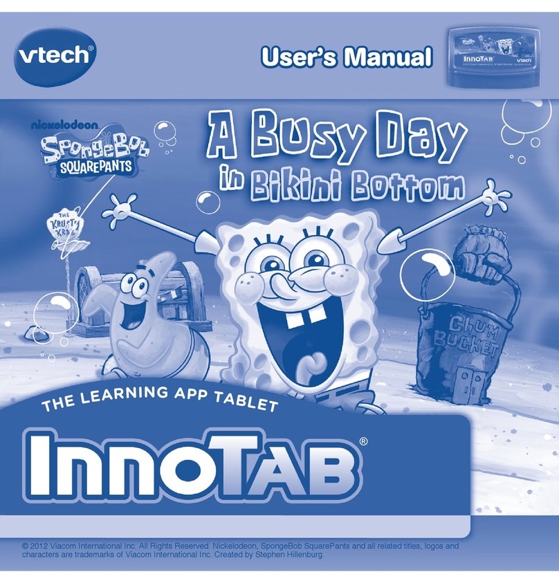 V-tech InnoTab Software - SpongeBob SquarePants User manual