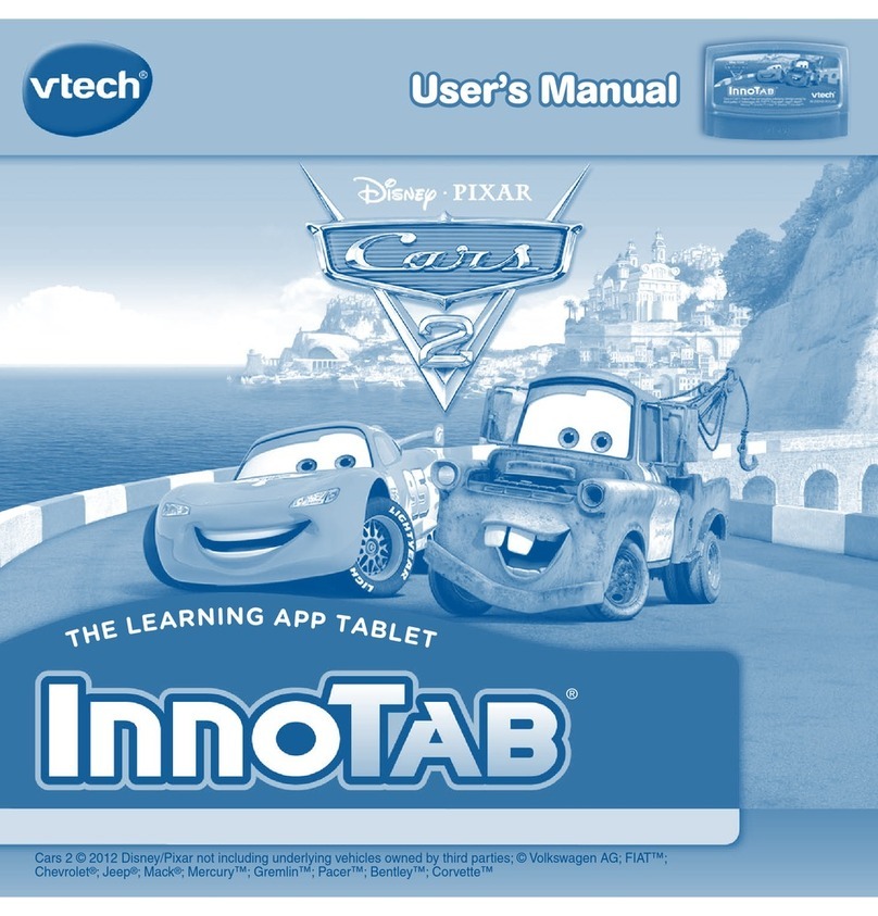 V-tech InnoTab Software - Cars 2 user manual