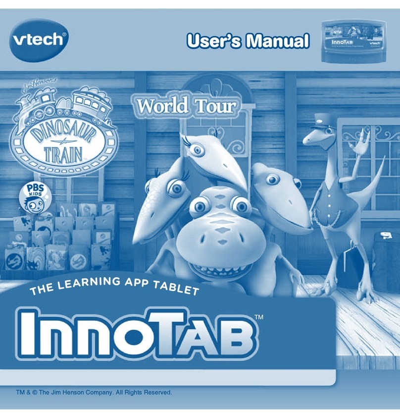 V-tech InnoTab 2S Wi-Fi Learning App Tablet User manual V-tech InnoTab 2S Wi-Fi Learning App Tablet User manual