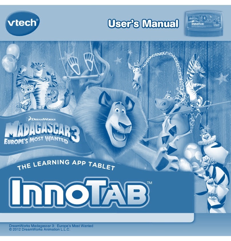 V-tech InnoTab 2 Learning App Tablet User manual
