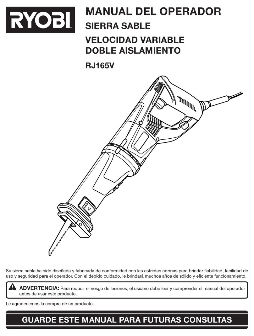 Ryobi RJ165VK Manual del operador