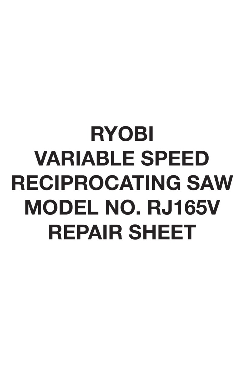 Ryobi RJ165VK Quick setup guide Ryobi RJ165VK Quick setup guide