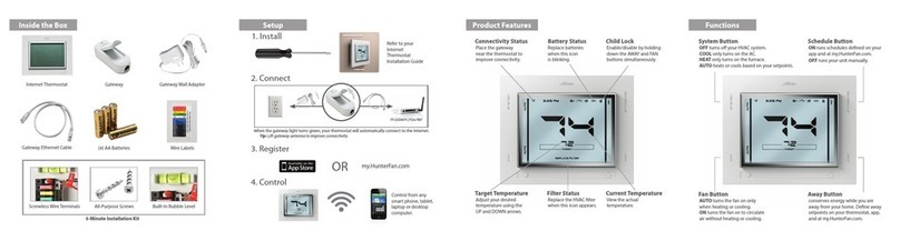 Hunter Internet Thermostat User manual