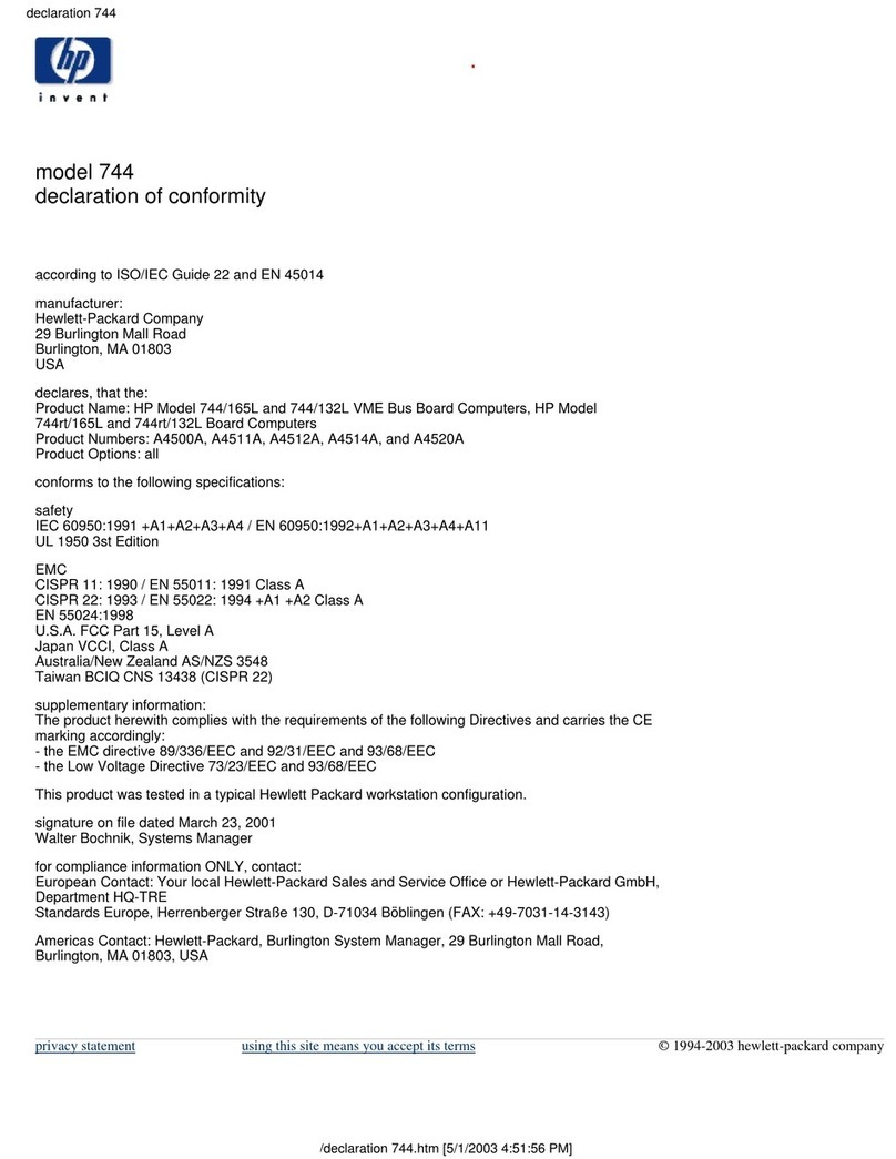 HP Model 744 - VME Workstation Reference guide