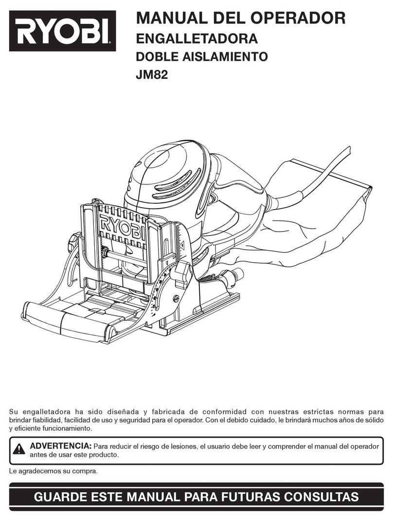 Ryobi JM82K Operator's manual