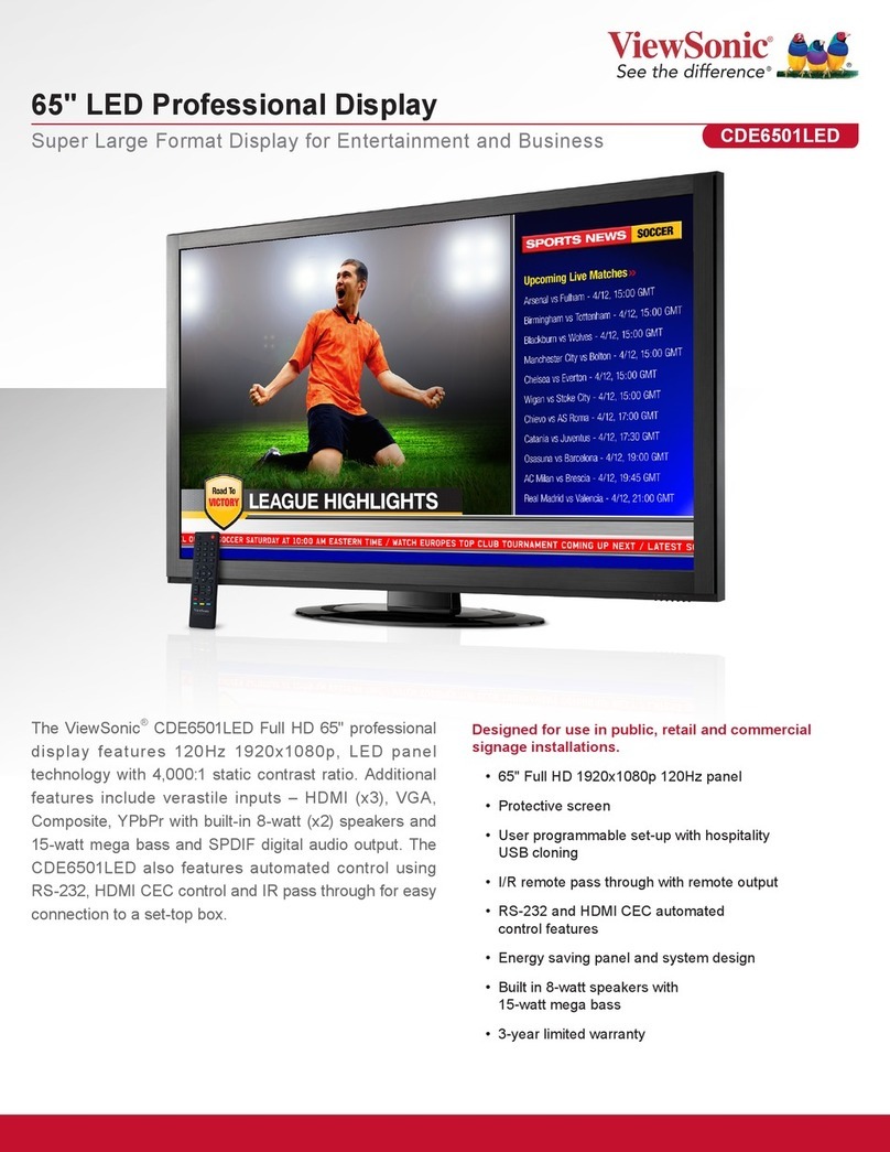 ViewSonic CDE6501LED User manual