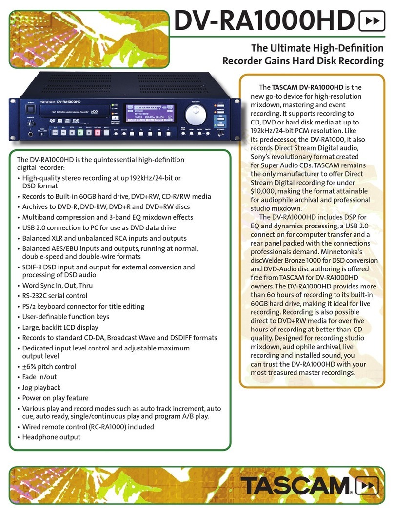 Teac DV-RA1000HD Brochure & specs