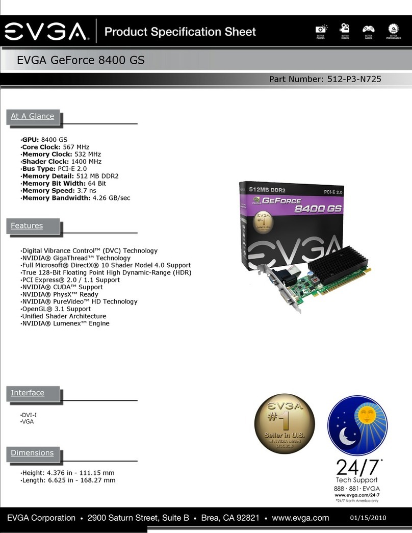 EVGA GeForce 8400 GS specification