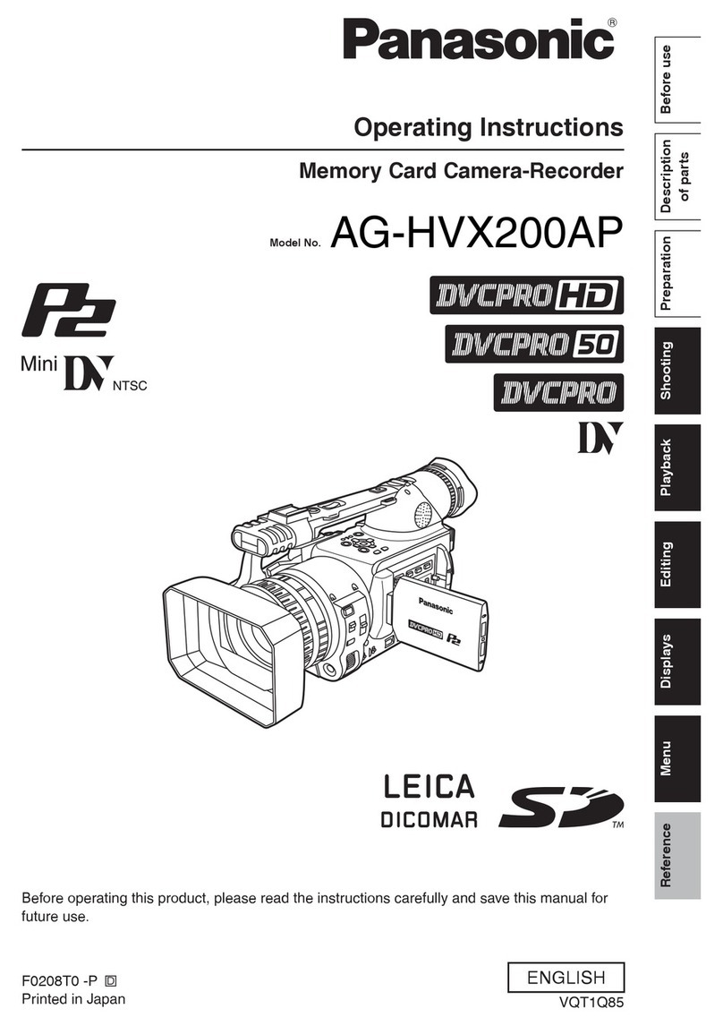 Panasonic AG-HVX200APJ User manual