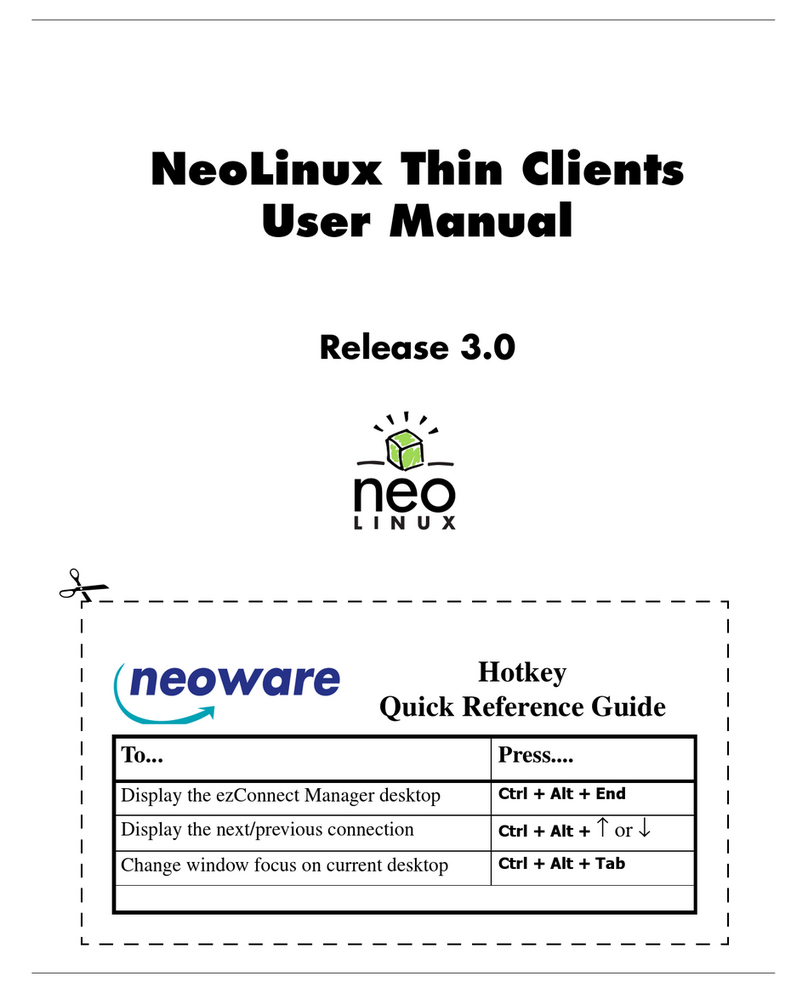 Neoware Neoware e140 - Thin Client user manual
