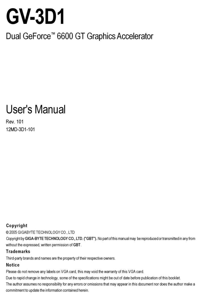 Gigabyte GV-3D1 User manual