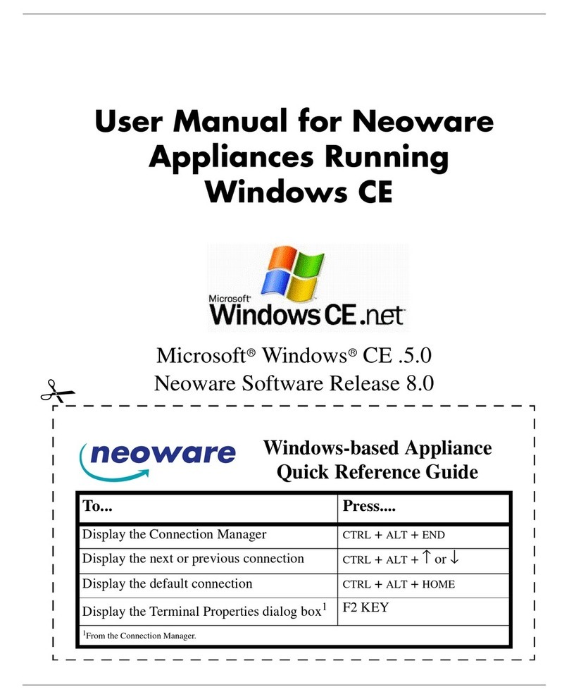 Neoware Neoware e140 - Thin Client user manual