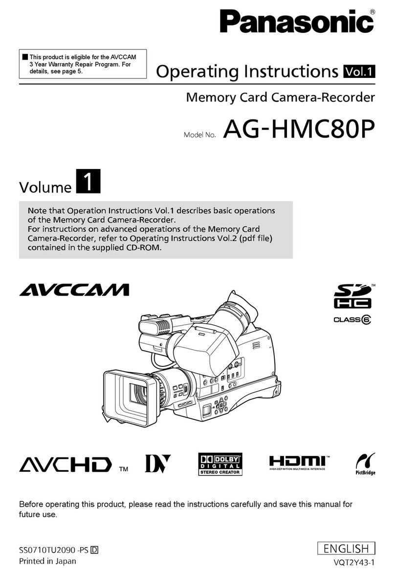 Panasonic AG-HMC80PJ operating instructions