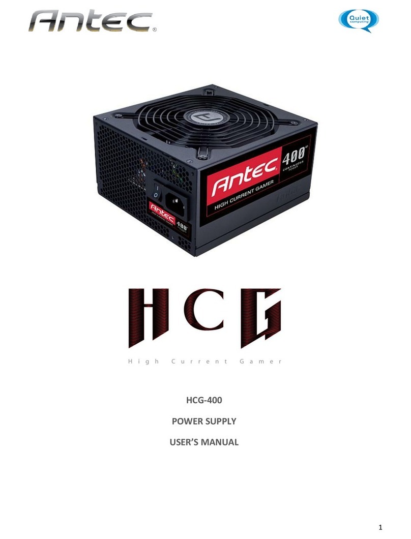 Antec HCG-400 User manual Antec HCG-400 User manual