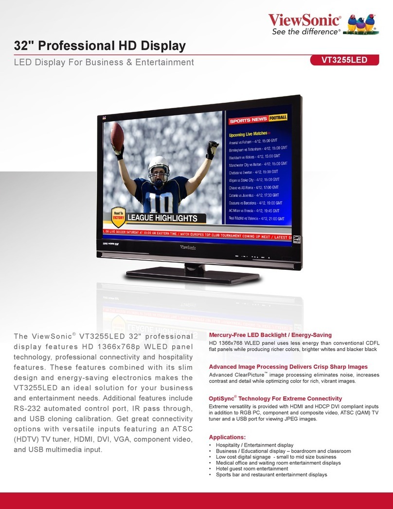 ViewSonic VT3255LED User manual