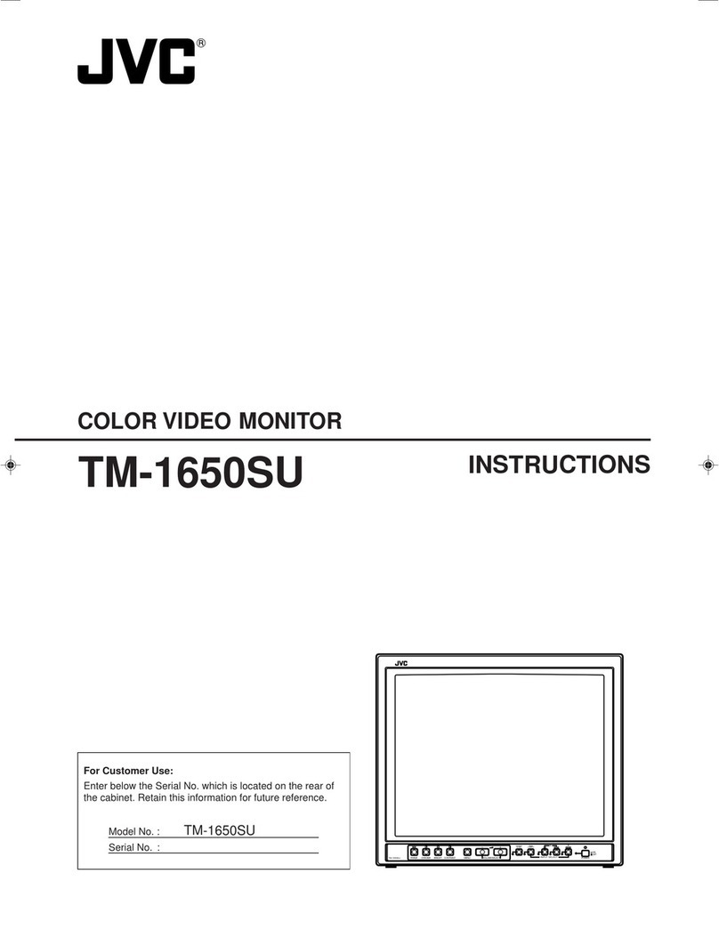 JVC TM-1650SU - Color Monitor User manual