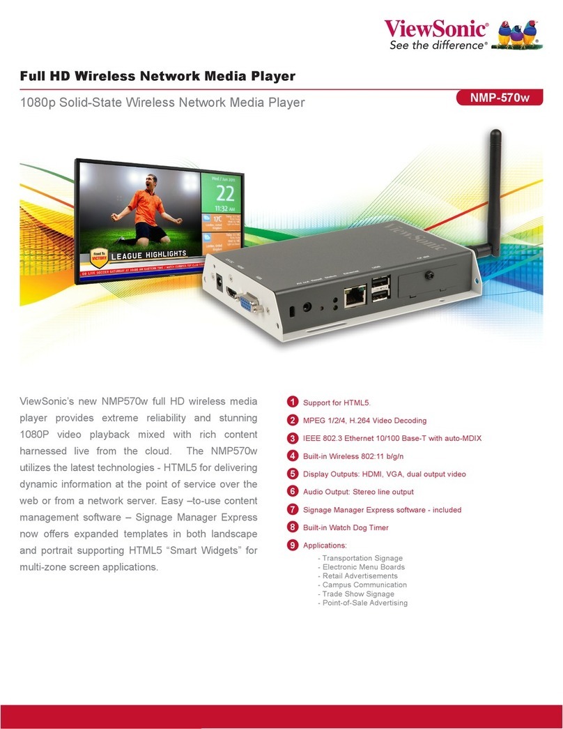 ViewSonic NMP-570W datasheet