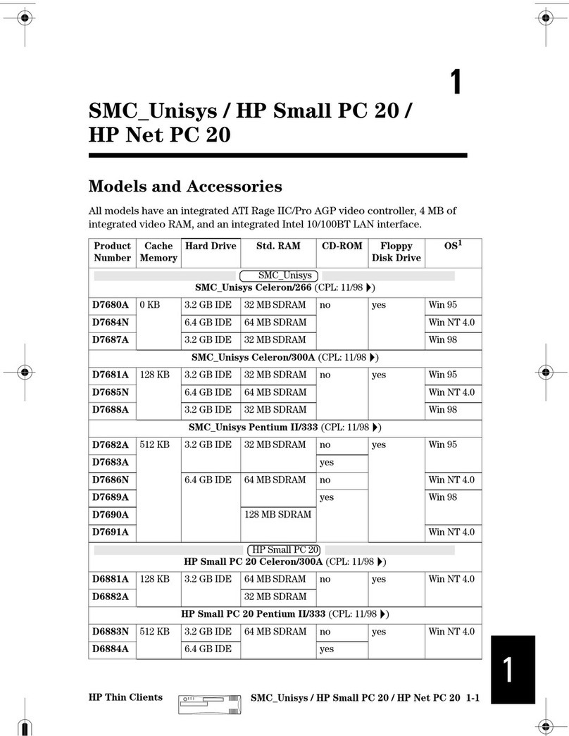 HP Net PC 20 Installation instructions HP Net PC 20 Installation instructions