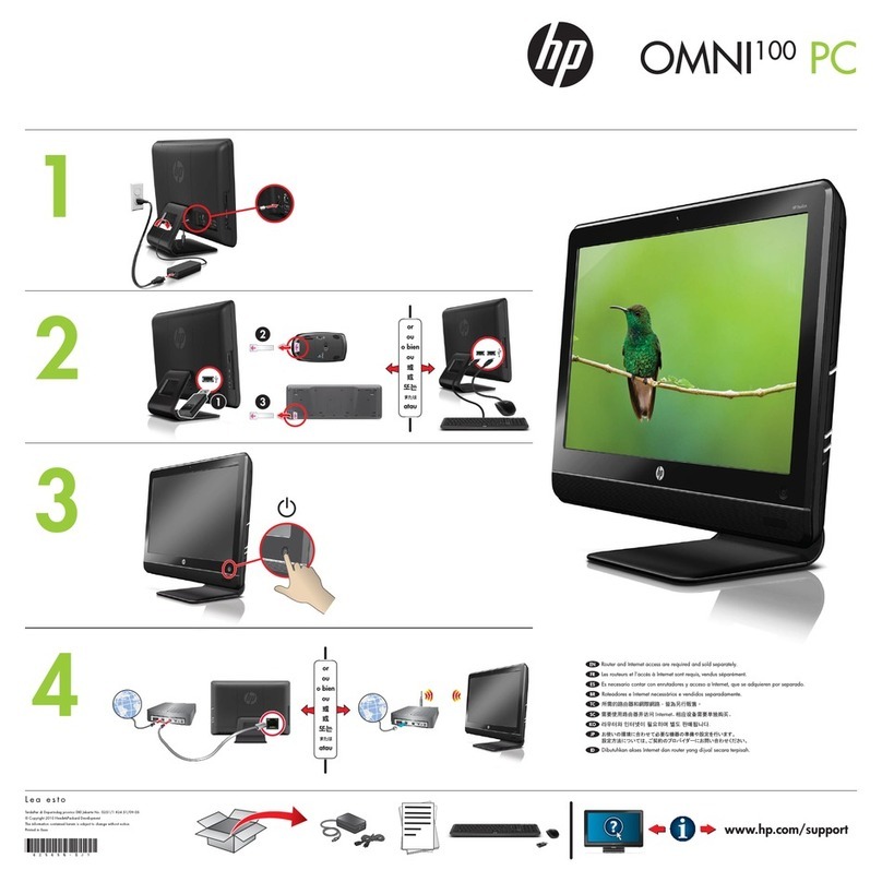 HP Omni 100-5200 - Desktop PC How to use HP Omni 100-5200 - Desktop PC How to use