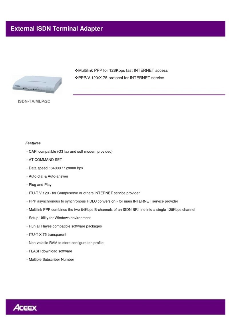 Aceex ISDN-TA/MLP/2C specification